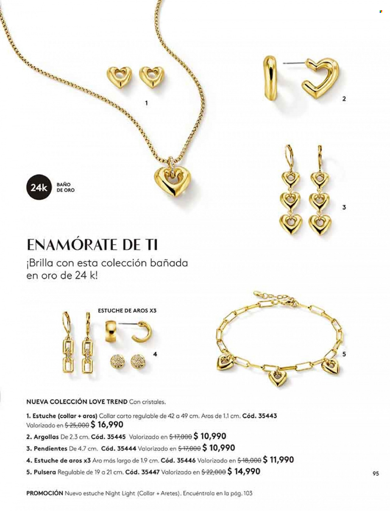 thumbnail - Catálogo Ésika - Ventas - collar, pulsera, aretes, pendientes. Página 95.