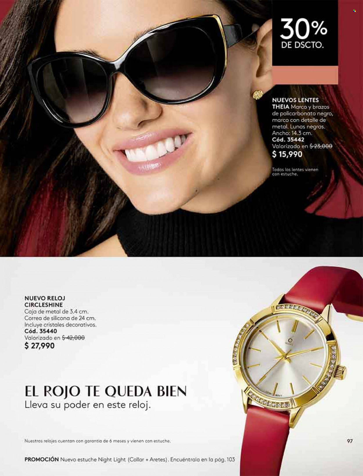 thumbnail - Catálogo Ésika - Ventas - collar, aretes, reloj. Página 97.