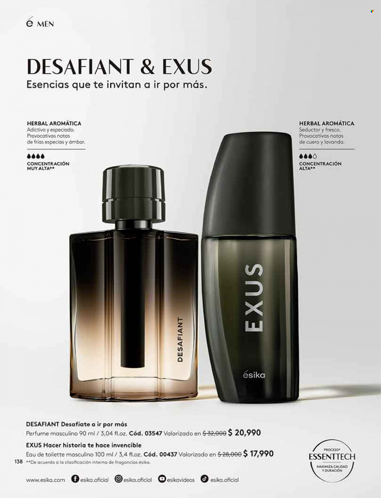 thumbnail - Catálogo Ésika - Ventas - perfume, eau de toilette. Página 138.