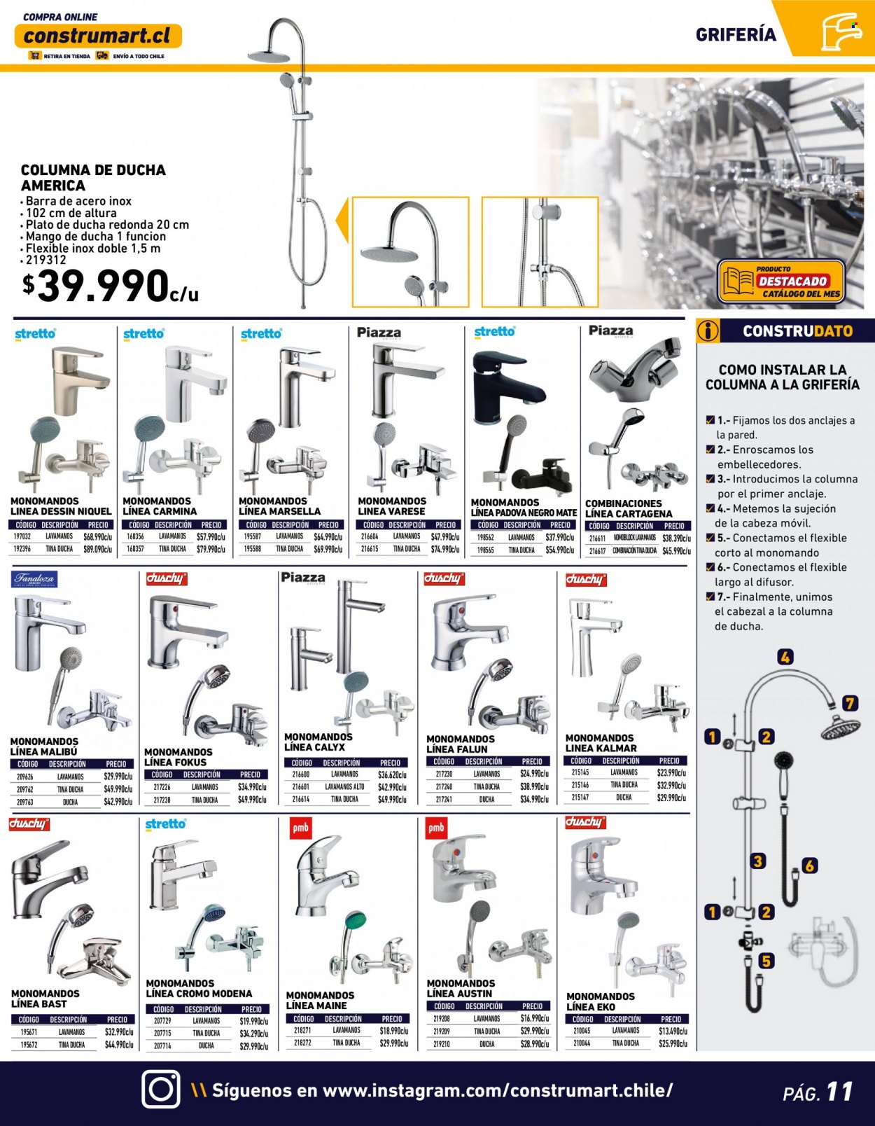 thumbnail - Catálogo Construmart - 04.07.2022 - 24.07.2022 - Ventas - plato de ducha. Página 11.