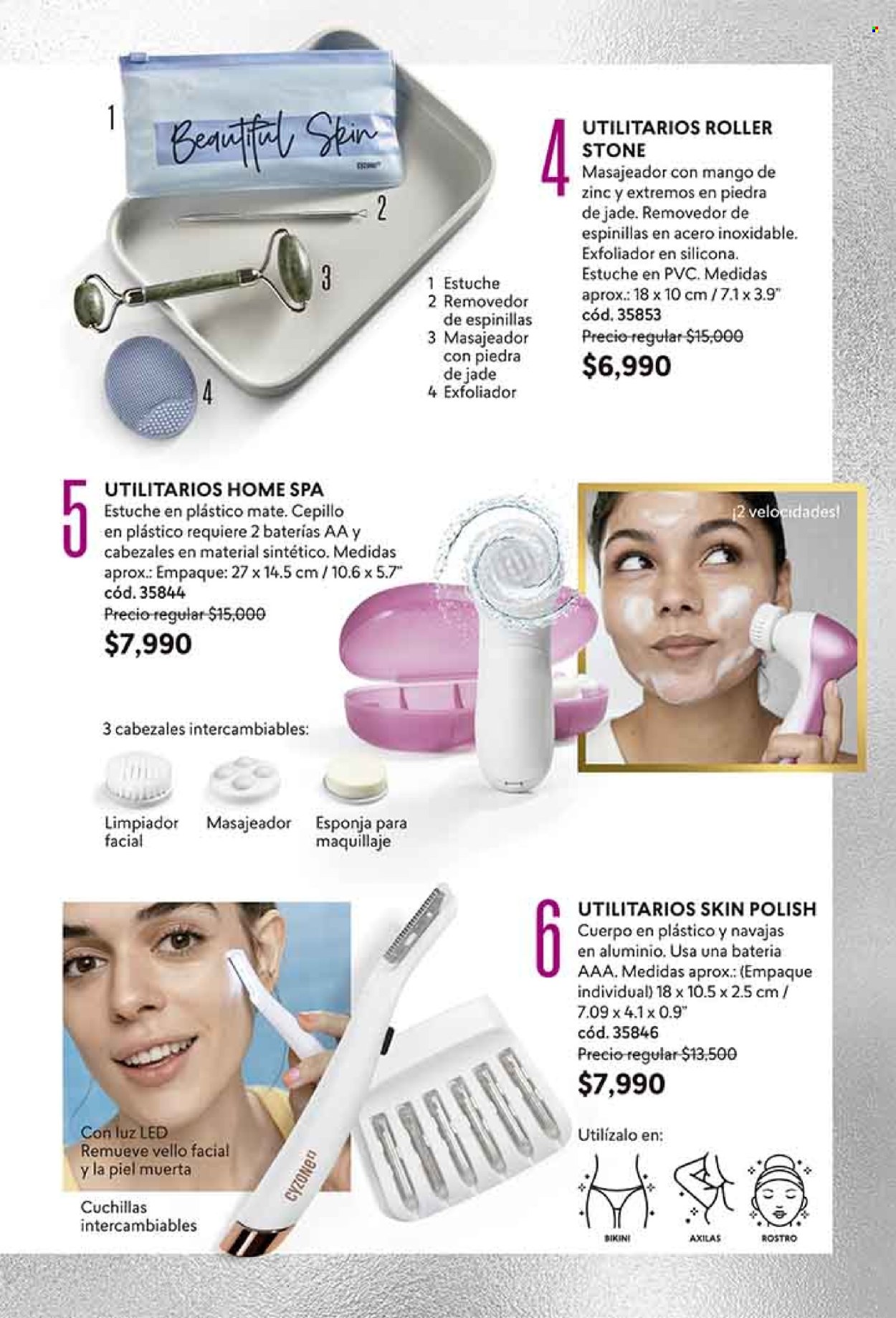 thumbnail - Catálogo Cyzone - Ventas - cepillo, limpiadora facial, masajeador, esponja. Página 81.