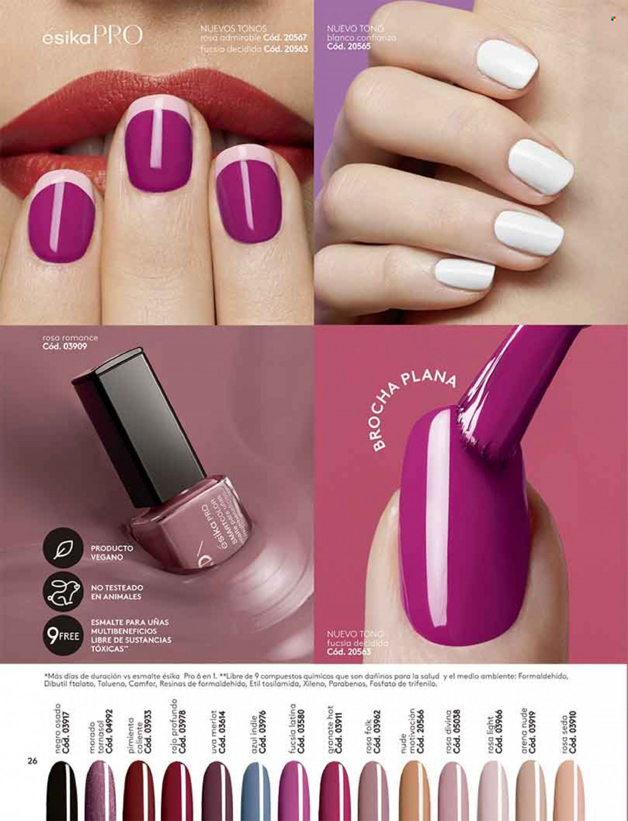 thumbnail - Catálogo Ésika - Ventas - esmalte para uñas. Página 26.
