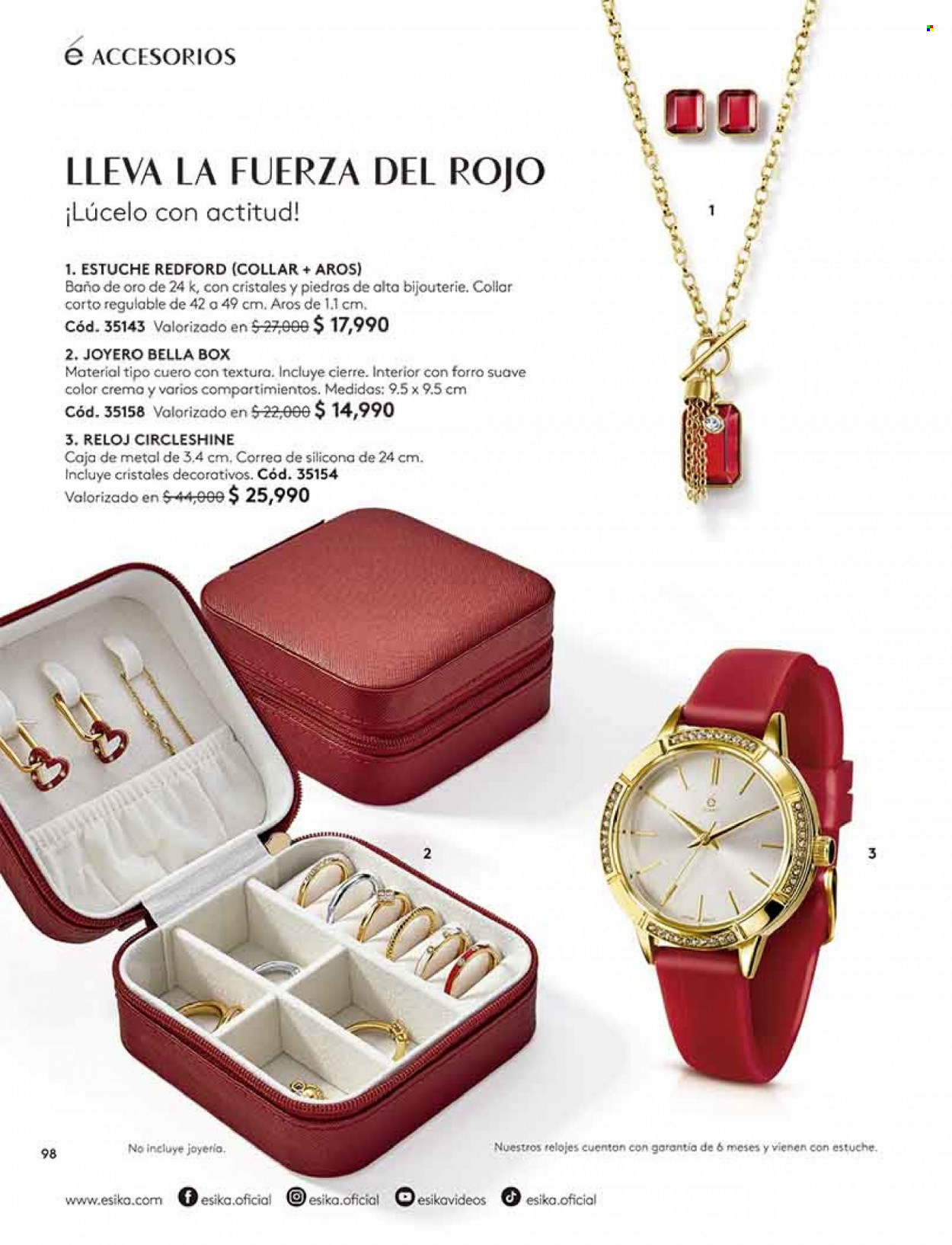 thumbnail - Catálogo Ésika - Ventas - crema, collar, joyas, reloj. Página 98.