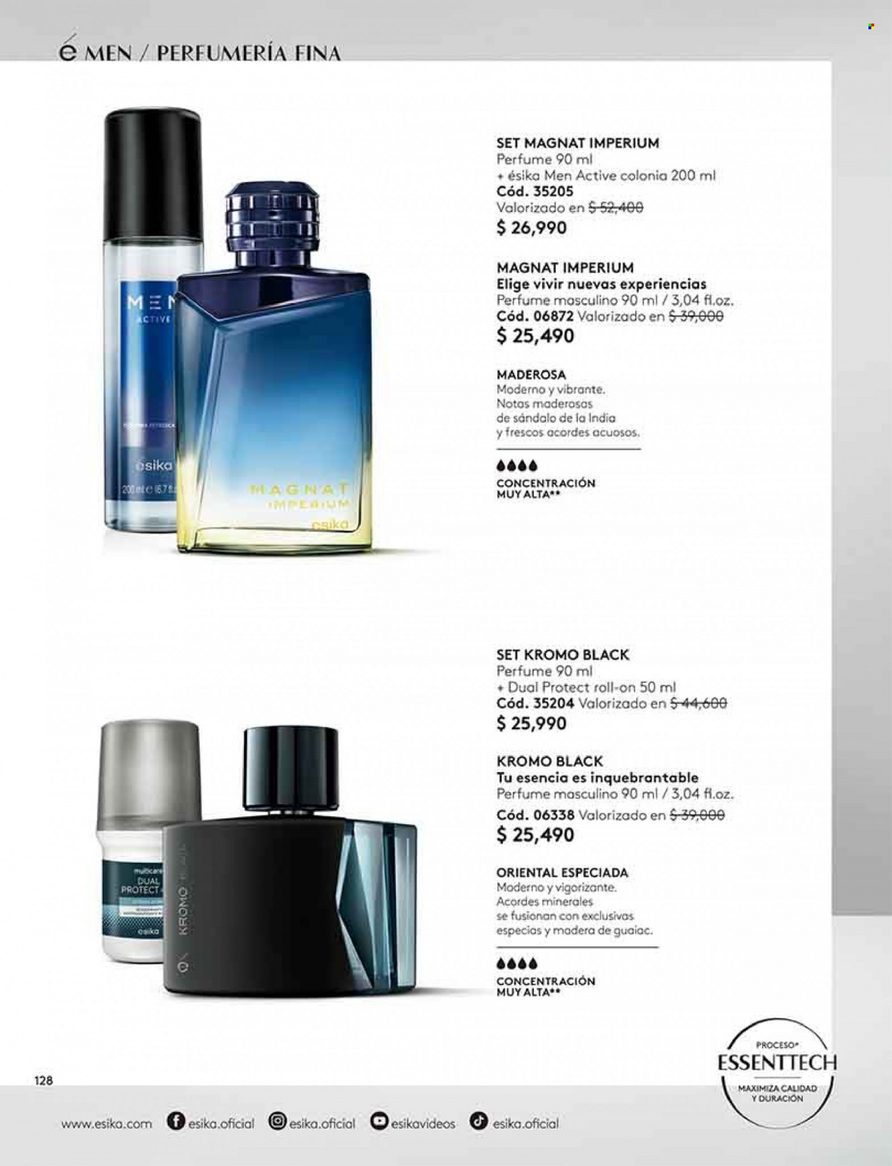 thumbnail - Catálogo Ésika - Ventas - desodorante de bola, perfume. Página 128.