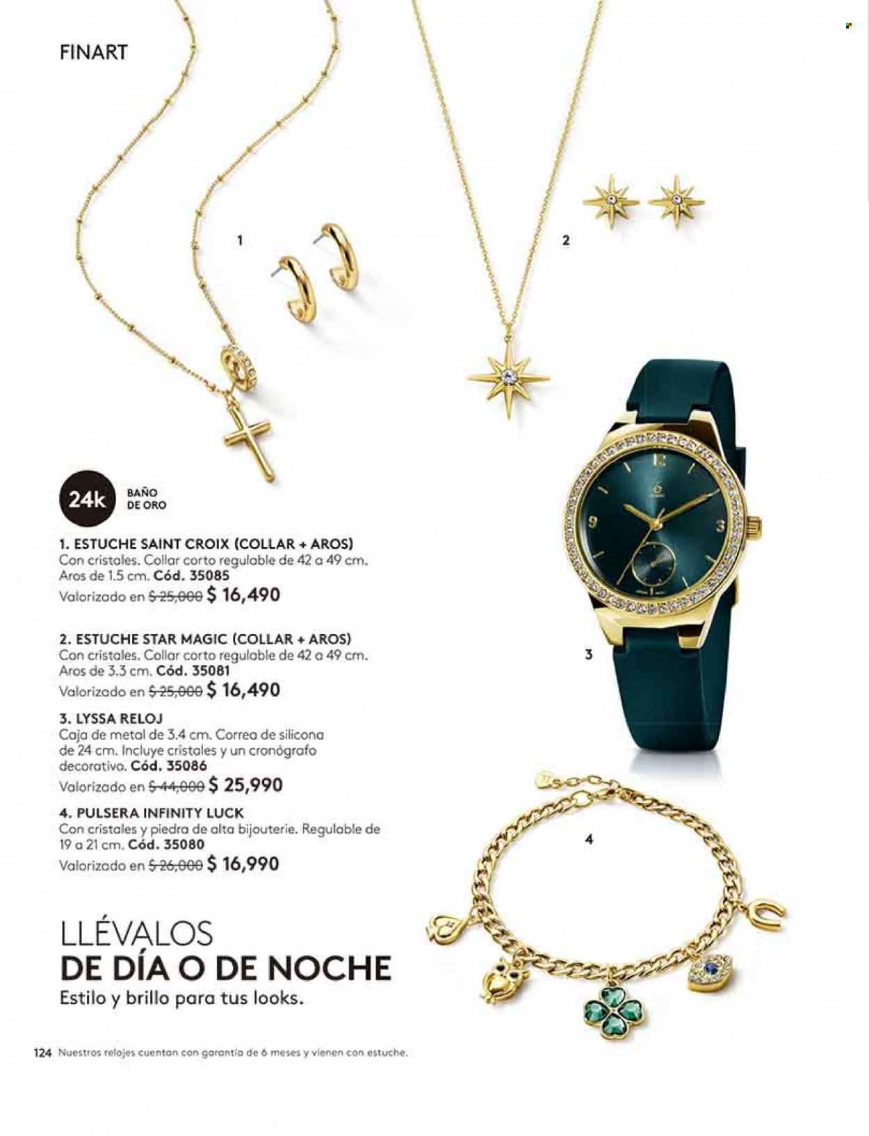 thumbnail - Catálogo Ésika - Ventas - collar, pulsera, reloj. Página 128.