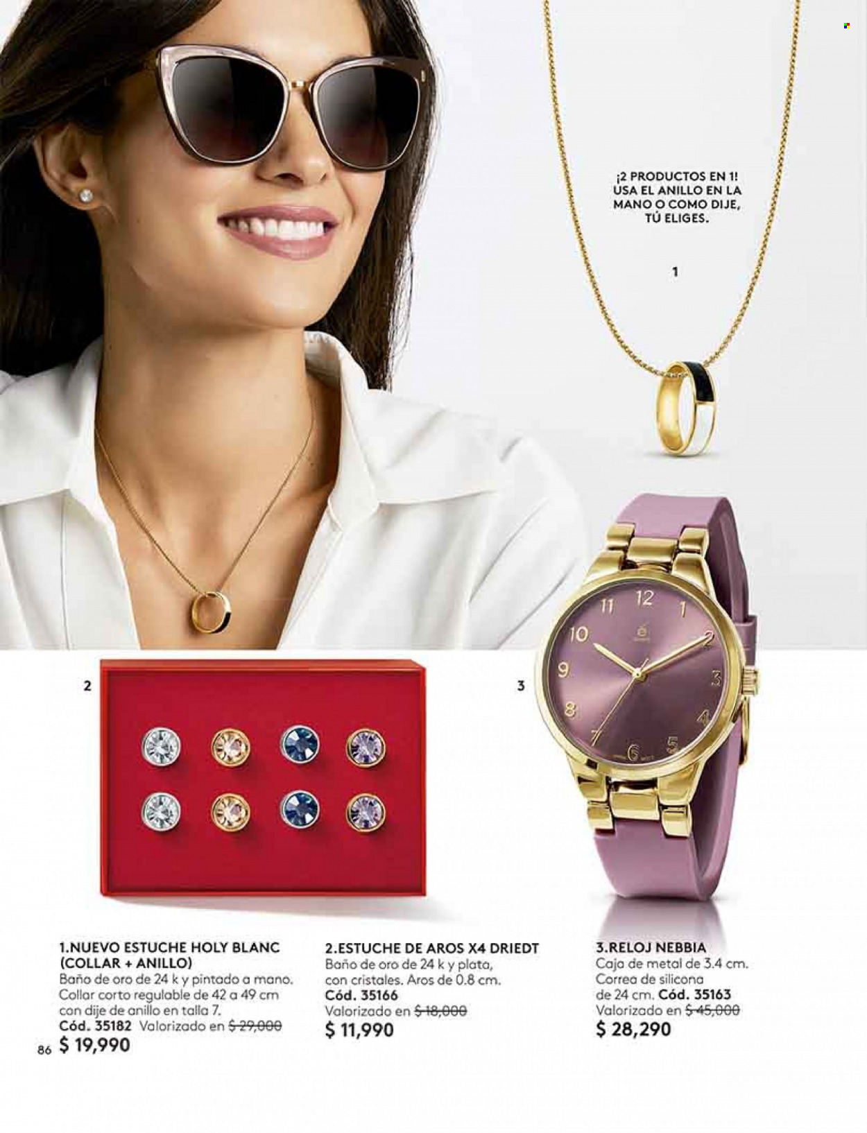 thumbnail - Catálogo Ésika - Ventas - anillo, collar, reloj. Página 90.