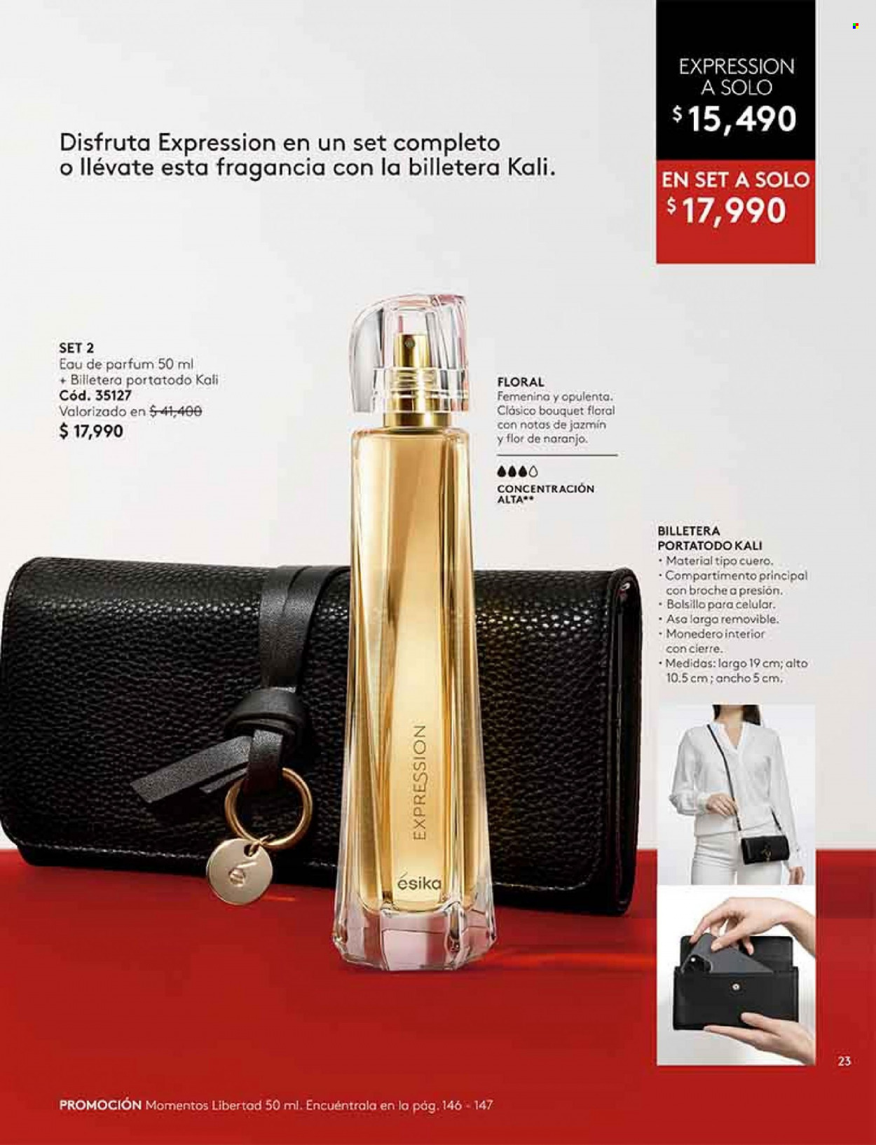 thumbnail - Catálogo Ésika - Ventas - perfume, portatodo. Página 23.