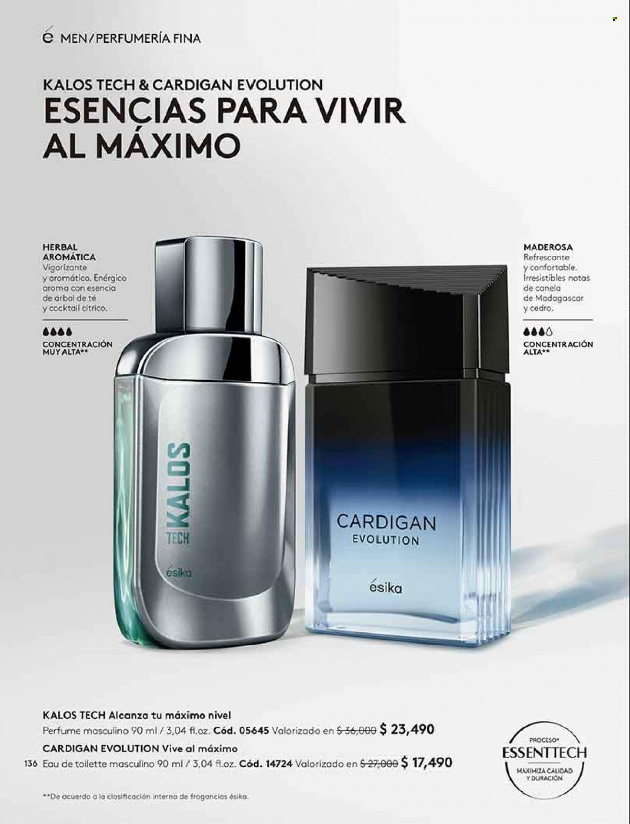 thumbnail - Catálogo Ésika - Ventas - perfume, eau de toilette. Página 136.