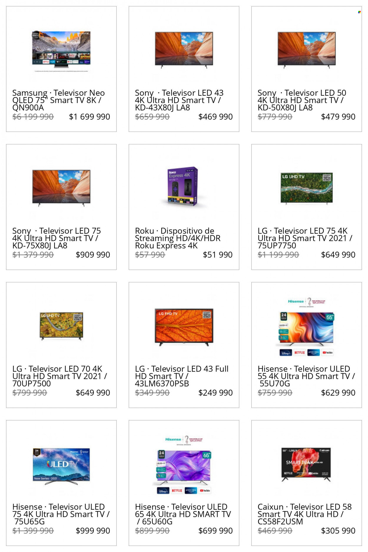 thumbnail - Catálogo Lider - Ventas - LG, Samsung, Sony, Hisense, Smart TV, televisor LED, televisor. Página 8.