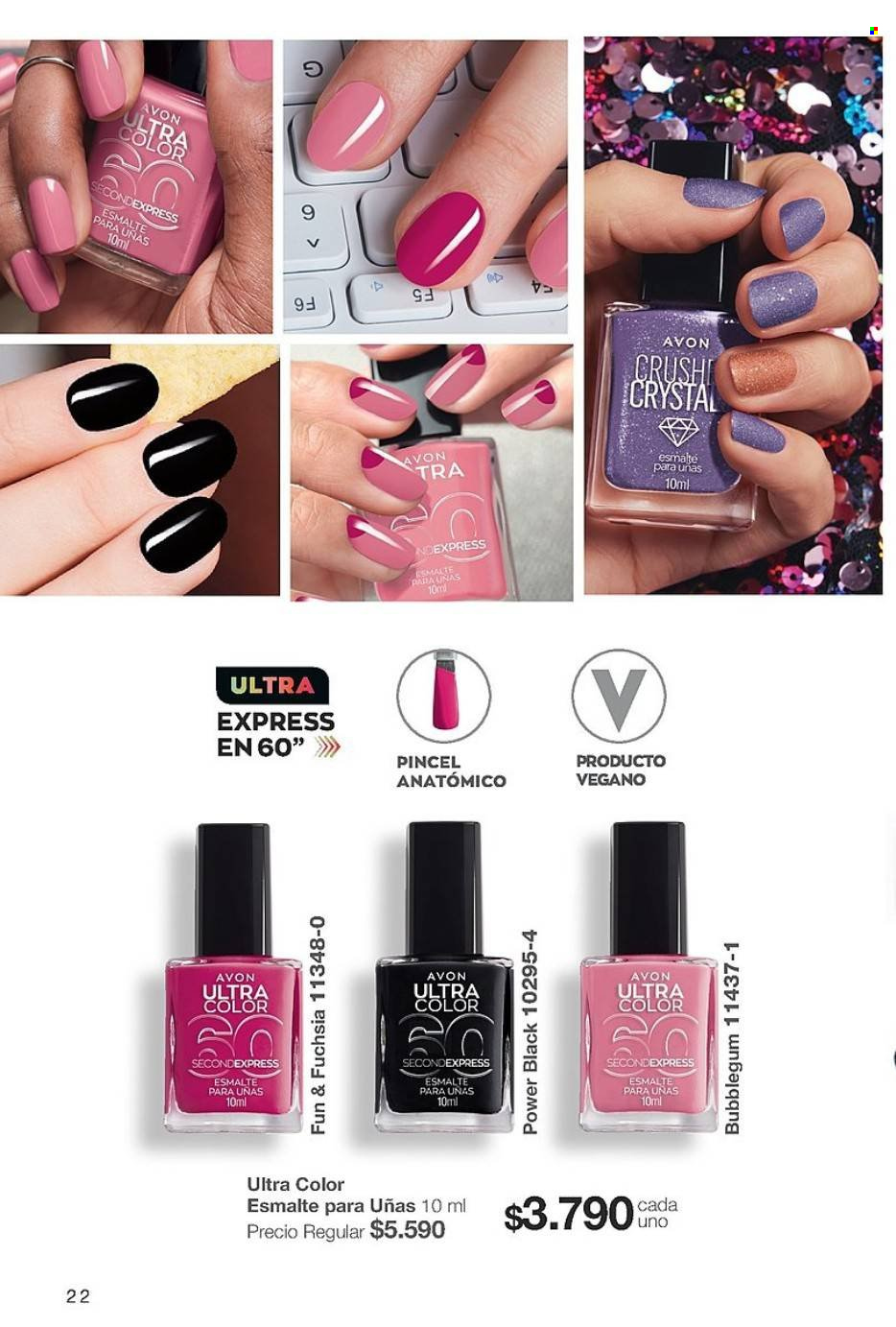 thumbnail - Catálogo Avon - Ventas - esmalte para uñas. Página 22.