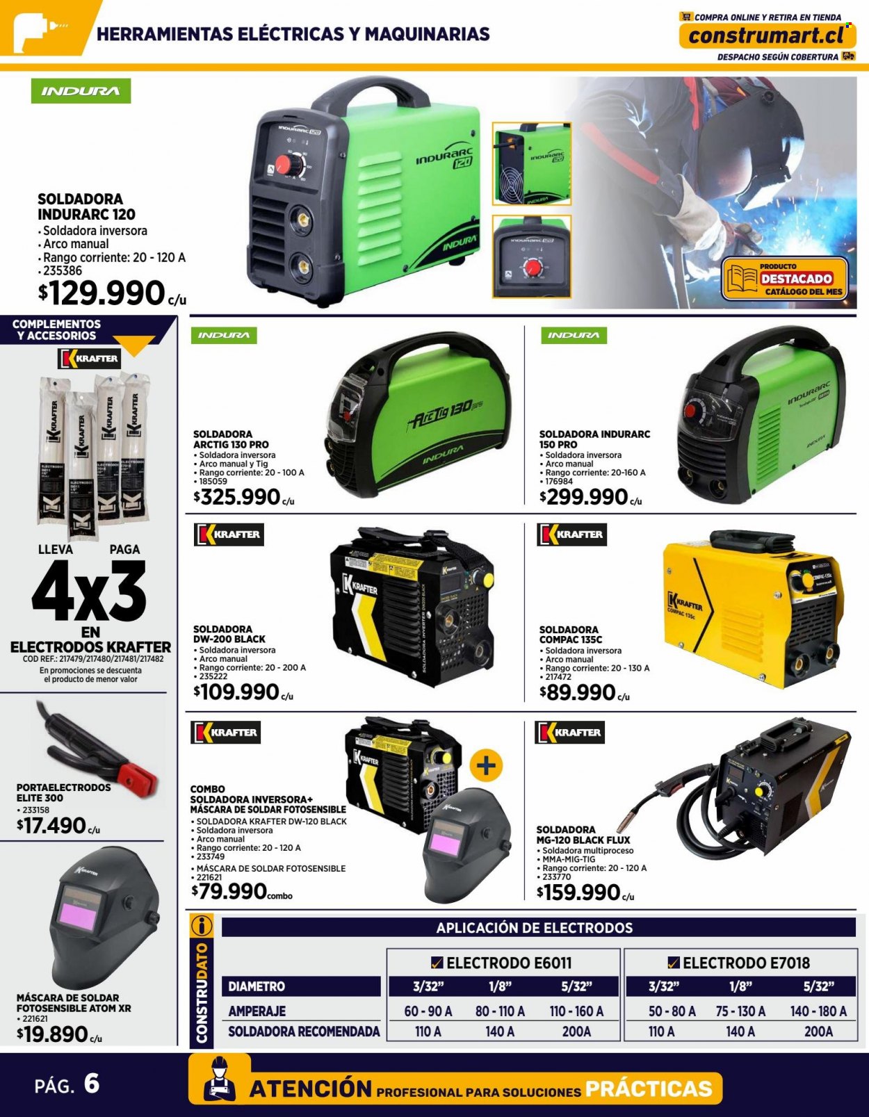 thumbnail - Catálogo Construmart - 06.03.2023 - 26.03.2023 - Ventas - herramientas eléctricas, máscara, set de herramientas. Página 6.