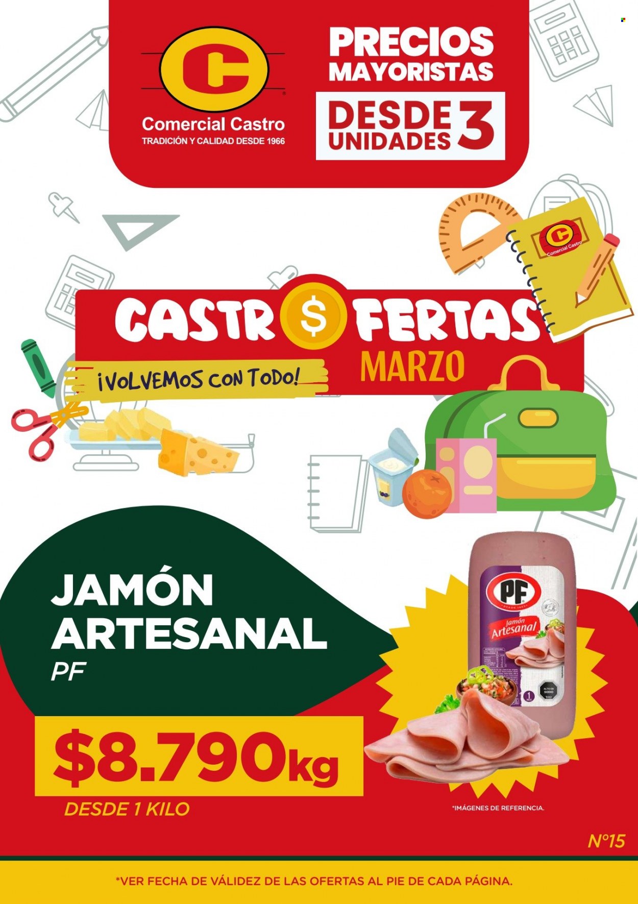 thumbnail - Catálogo Comercial Castro - 02.03.2023 - 31.03.2023 - Ventas - jamón. Página 1.