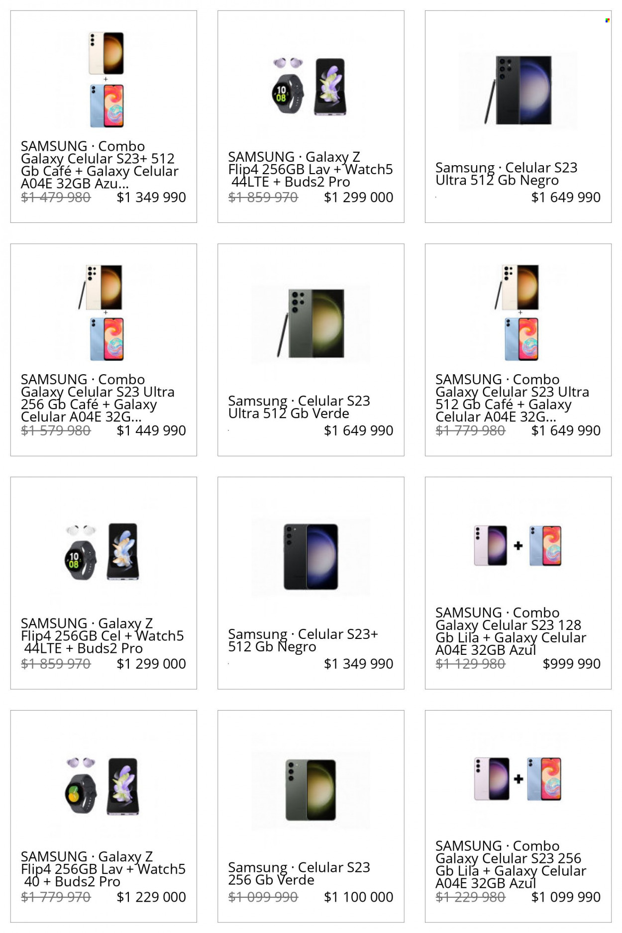 thumbnail - Catálogo Lider - Ventas - Samsung, Samsung Galaxy, café, smartphone, celular, Samsung Z Flip 4. Página 2.