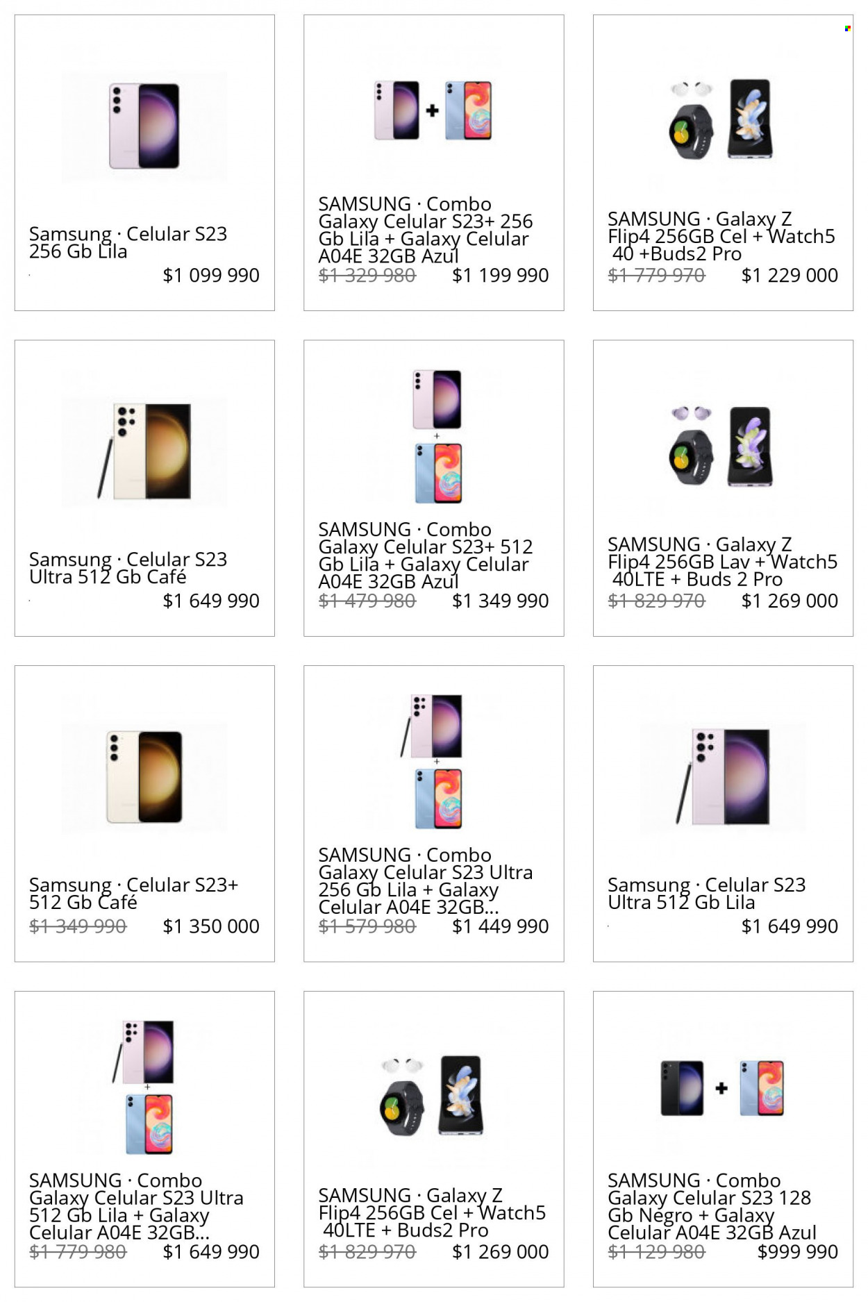 thumbnail - Catálogo Lider - Ventas - Samsung, Samsung Galaxy, café, smartphone, celular, Samsung Z Flip 4. Página 3.