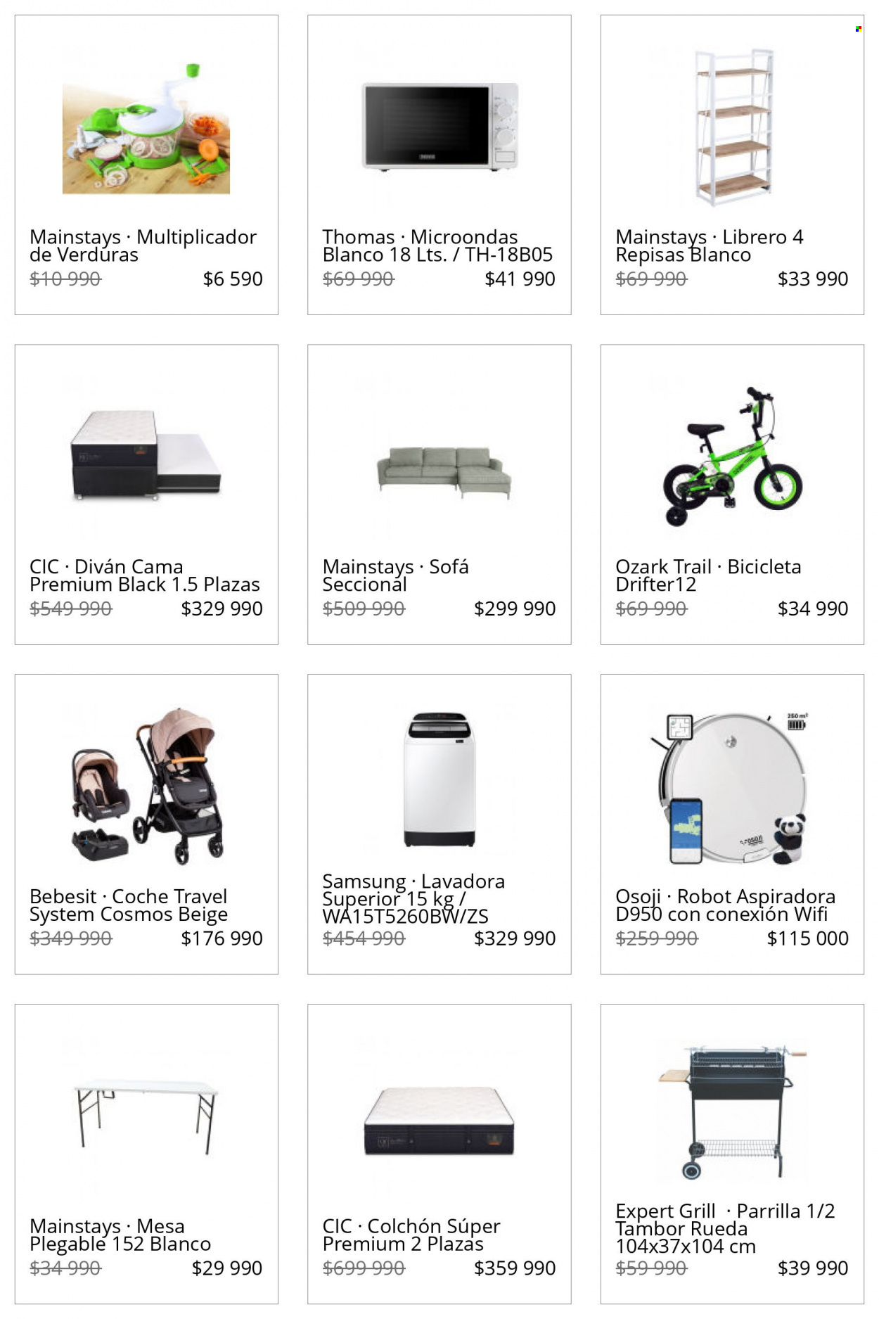 thumbnail - Catálogo Lider - Ventas - Samsung, robot, microondas, lavadora, aspirador. Página 16.