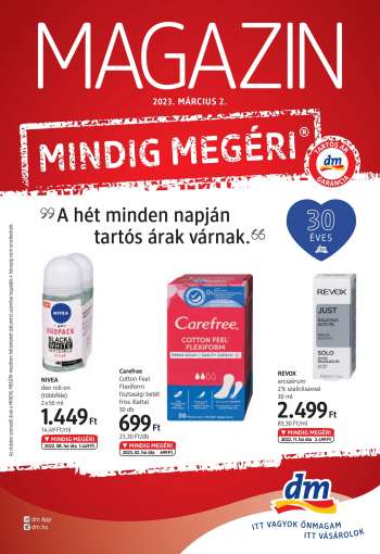 Újság dm drogerie markt - 2023.03.02 - 2023.03.31.