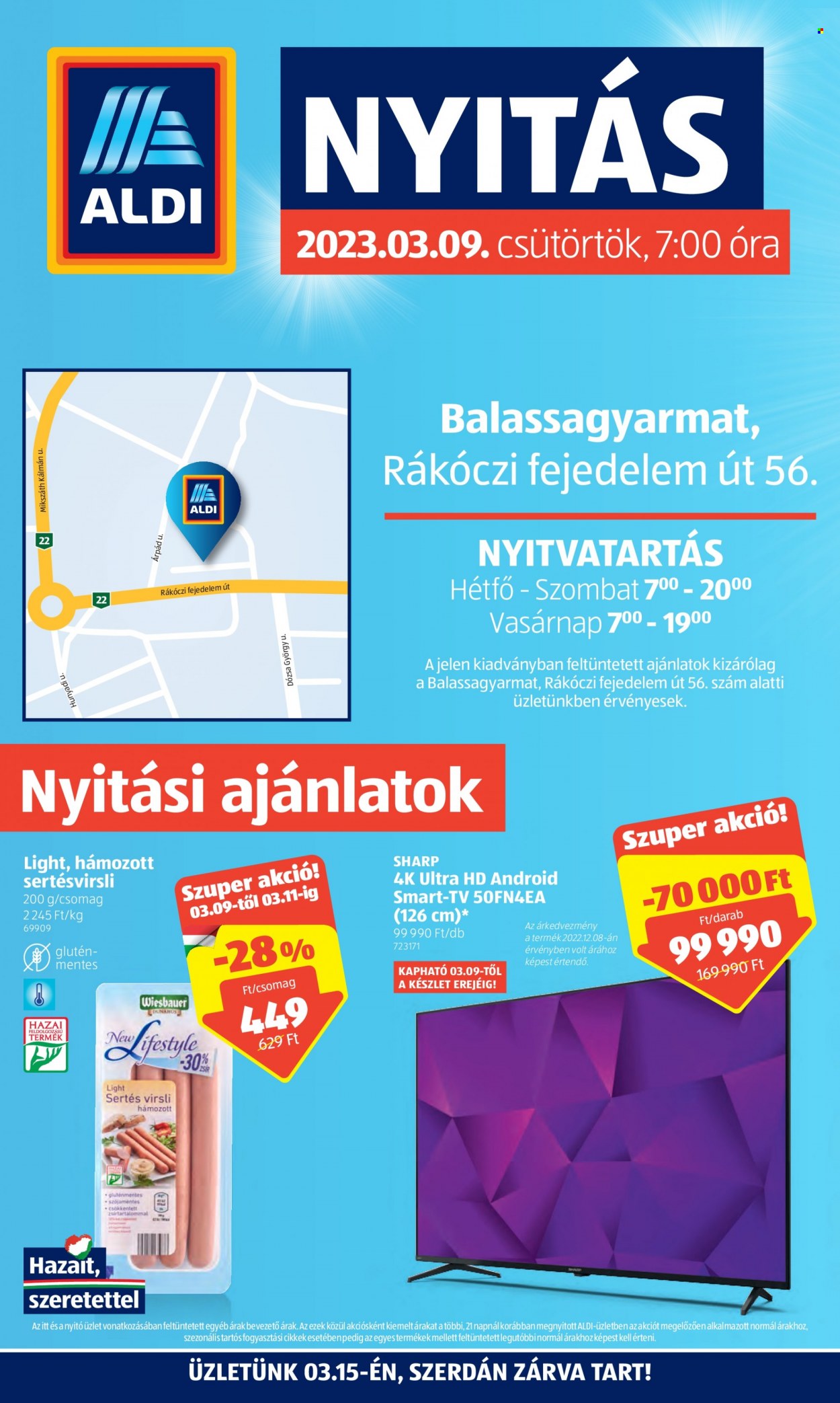 Aldi akciós újságok. Oldal 1