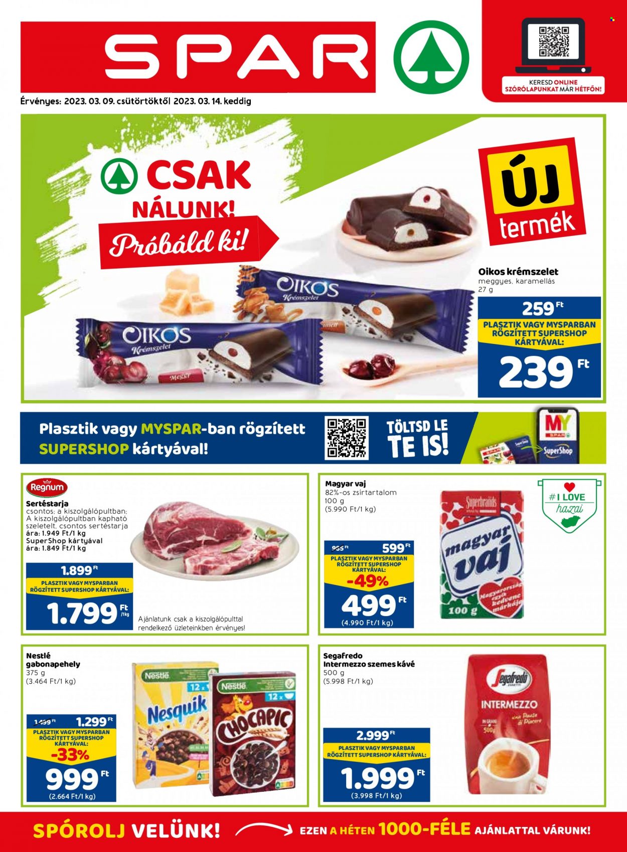 SPAR akciós újságok - 2023.03.09 - 2023.03.14. Oldal 1