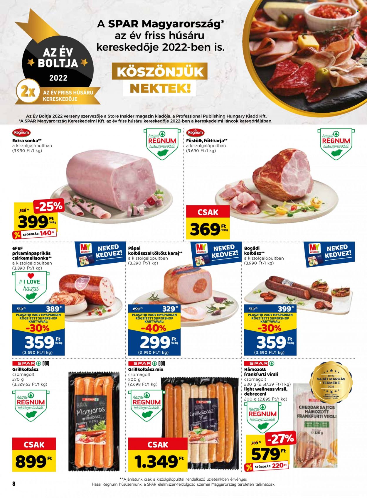 SPAR akciós újságok - 2023.03.09 - 2023.03.14. Oldal 14