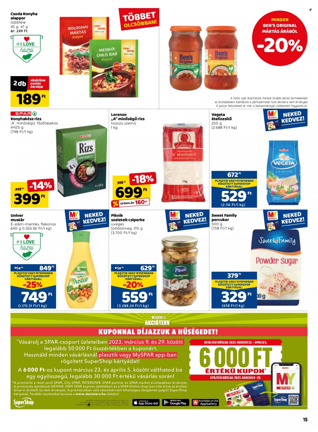SPAR akciós újságok - 2023.03.09 - 2023.03.14. Oldal 21