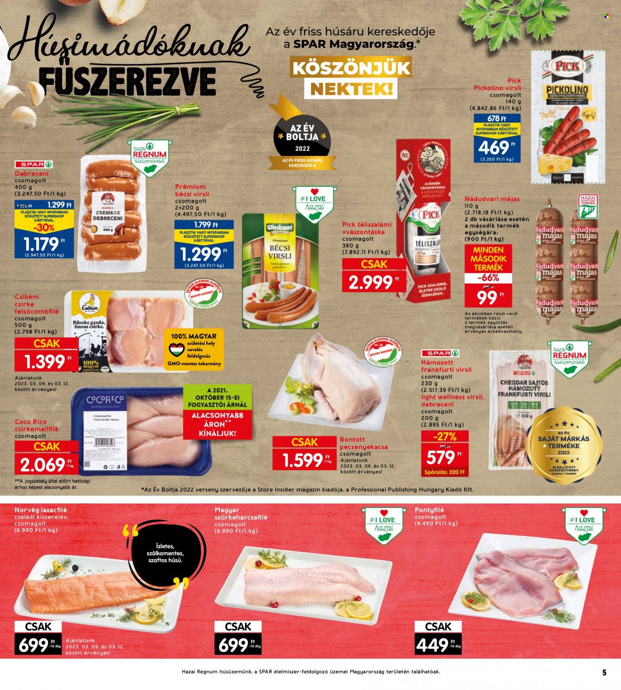INTERSPAR akciós újságok - 2023.03.09 - 2023.03.14. Oldal 9