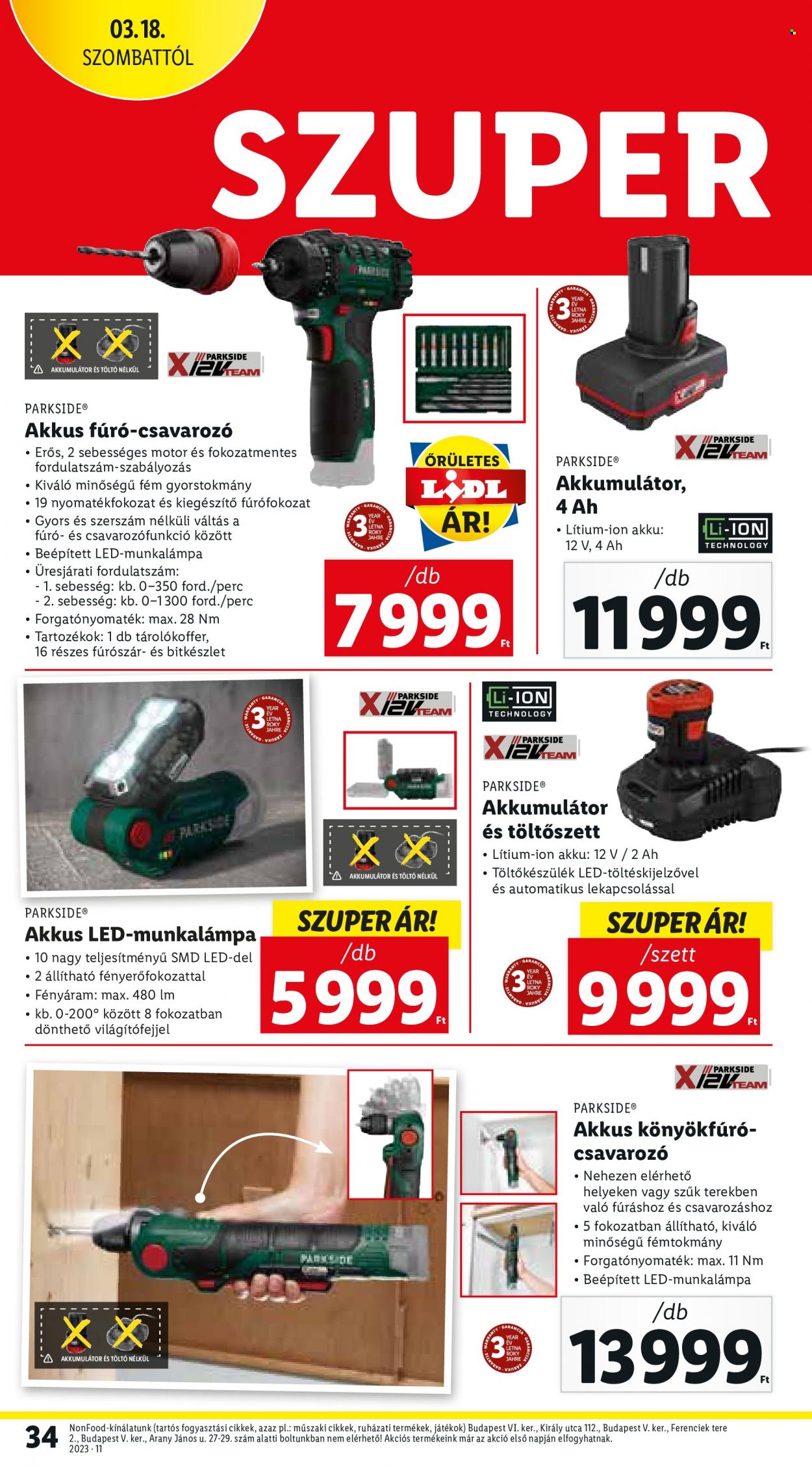 Lidl akciós újságok - 2023.03.16 - 2023.03.22. Oldal 34