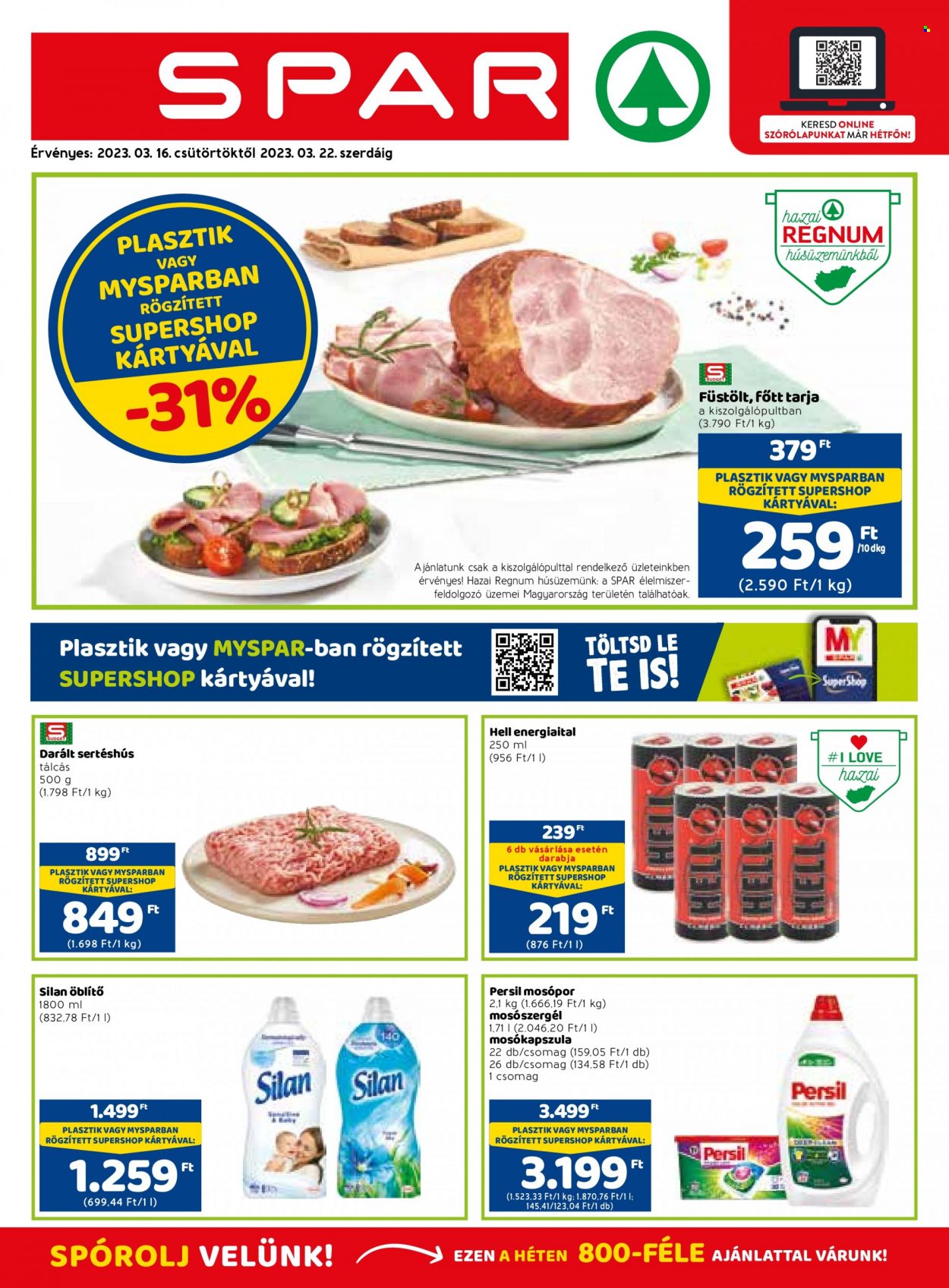SPAR akciós újságok - 2023.03.16 - 2023.03.22. Oldal 1