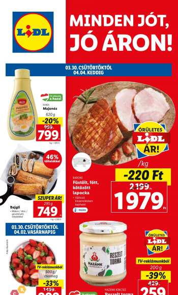 Újság Lidl - 2023.03.30 - 2023.04.04.