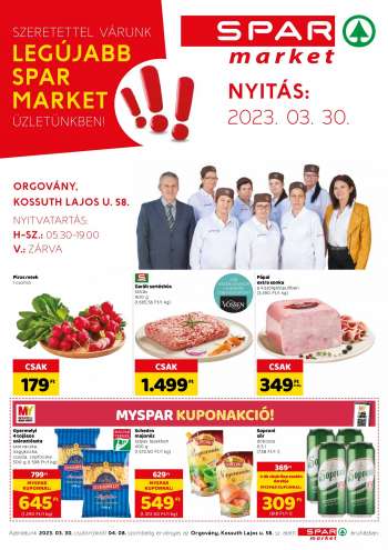 Újság SPAR market - 2023.03.30 - 2023.04.08.