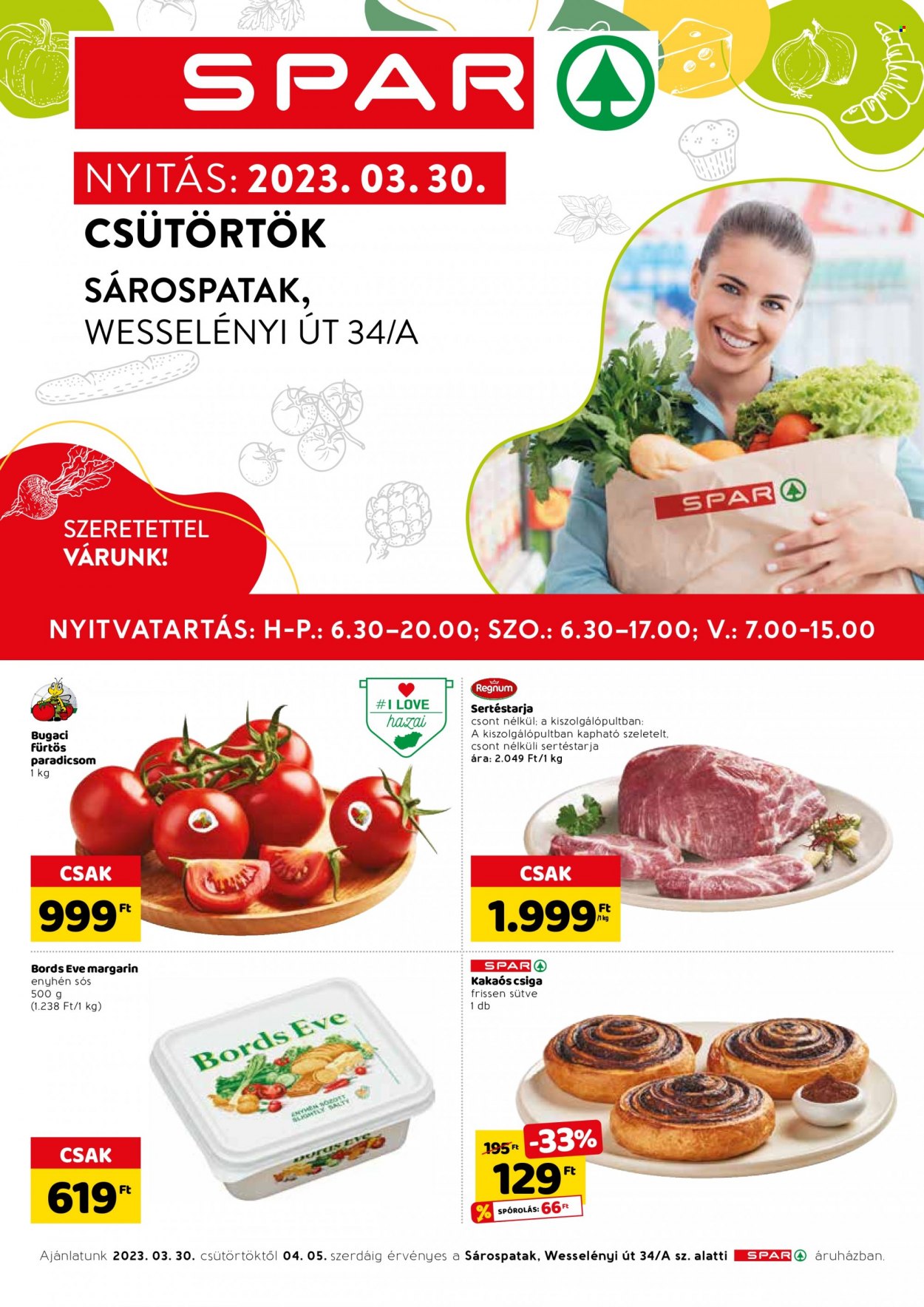 SPAR akciós újságok - 2023.03.30 - 2023.04.05. Oldal 1