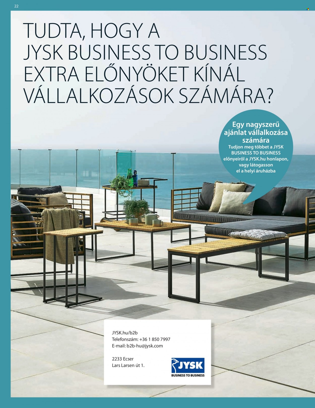 JYSK akciós újságok - 2023.04.12 - 2023.05.21. Oldal 22