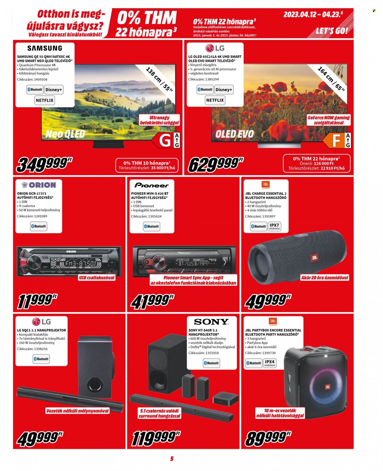 MediaMarkt akciós újságok - 2023.04.12 - 2023.04.23. Oldal 5