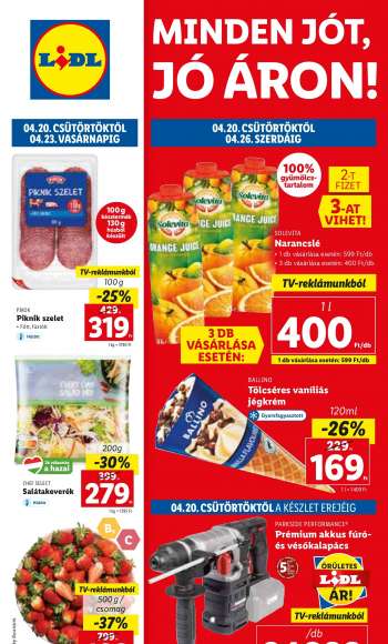 Újság Lidl - 2023.04.20 - 2023.04.26.