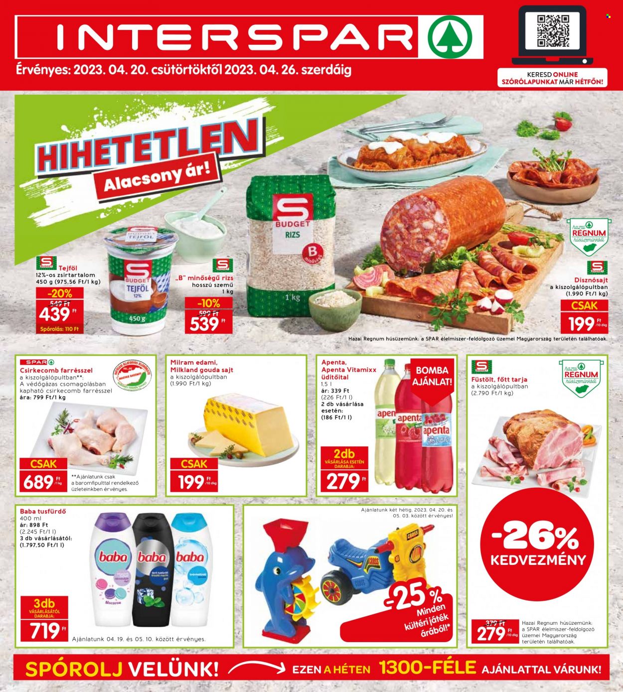 INTERSPAR akciós újságok - 2023.04.20 - 2023.04.26. Oldal 1