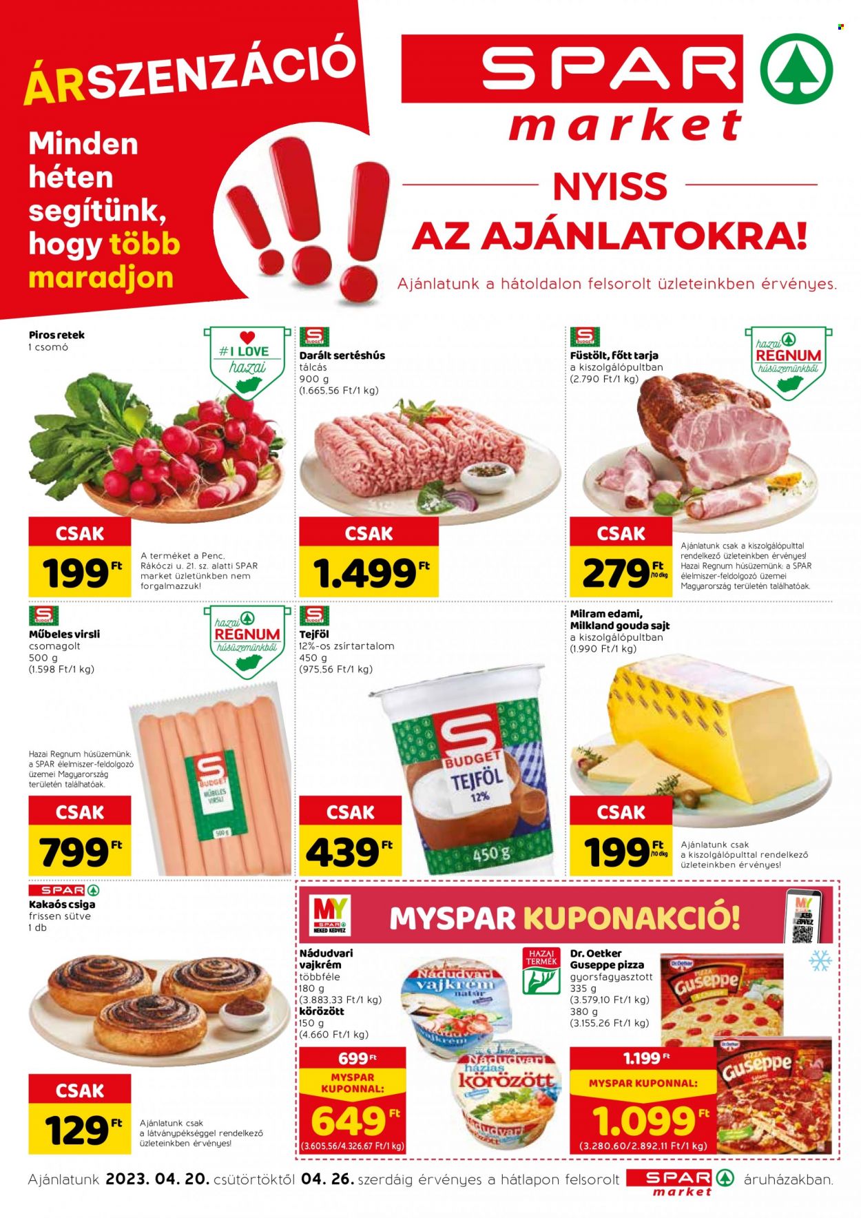 SPAR market akciós újságok - 2023.04.20 - 2023.04.26. Oldal 1