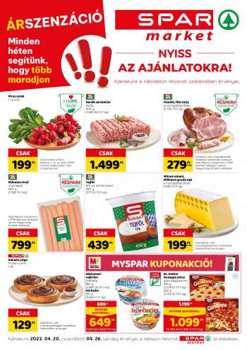 Újság SPAR market - 2023.04.20 - 2023.04.26.
