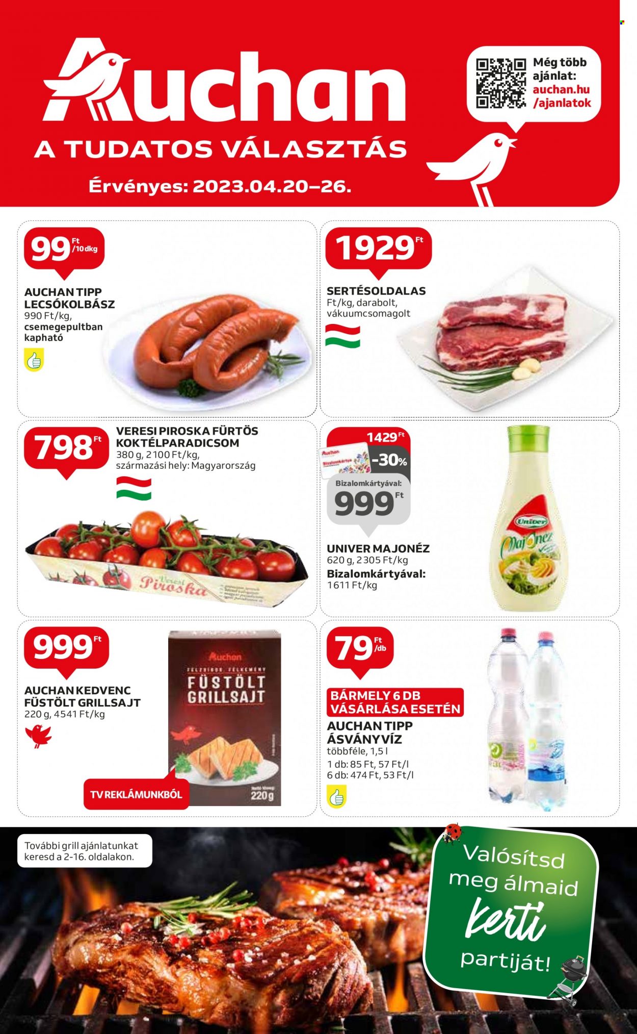 Auchan akciós újságok - 2023.04.20 - 2023.04.26. Oldal 1
