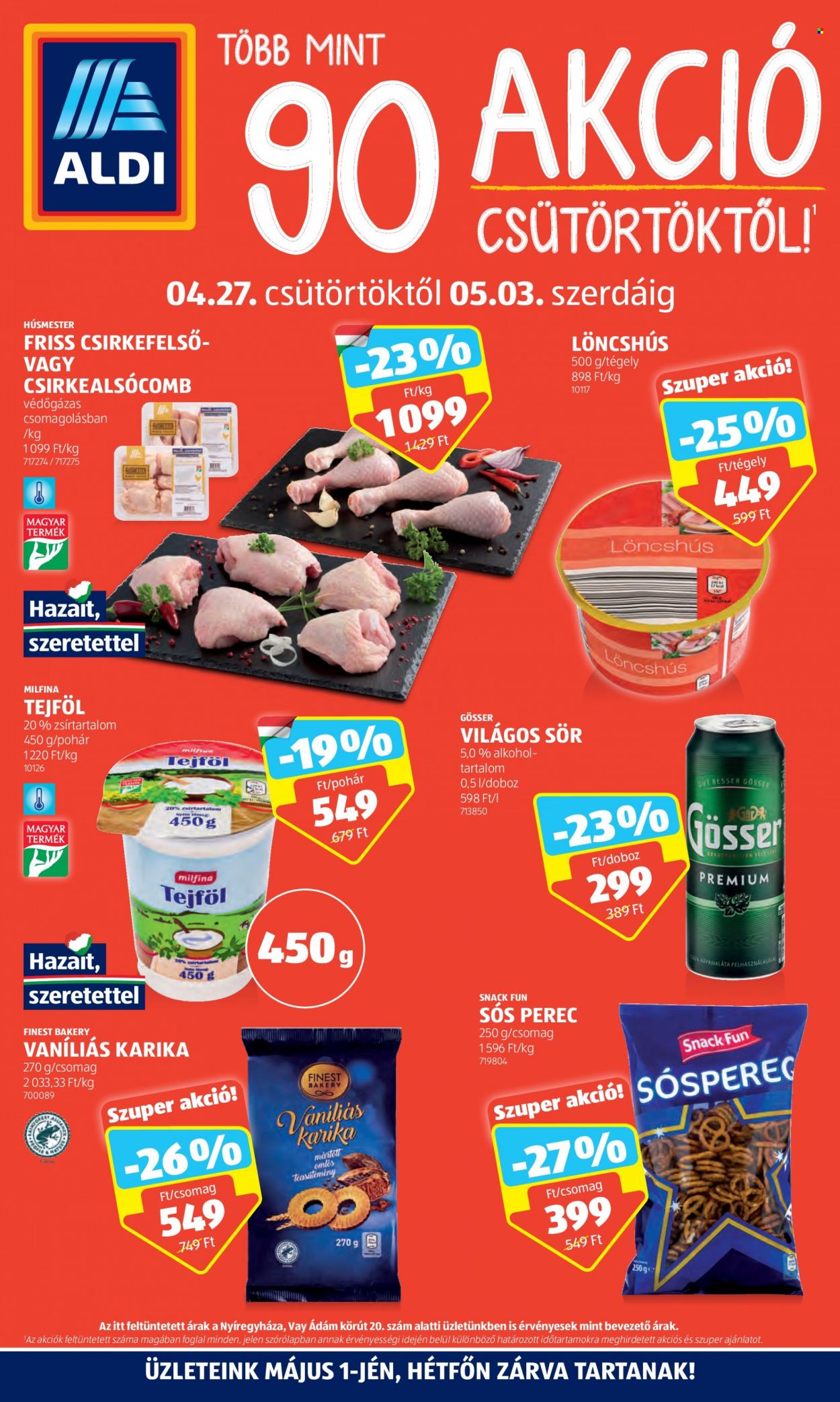 Aldi akciós újságok - 2023.04.27 - 2023.05.03. Oldal 1