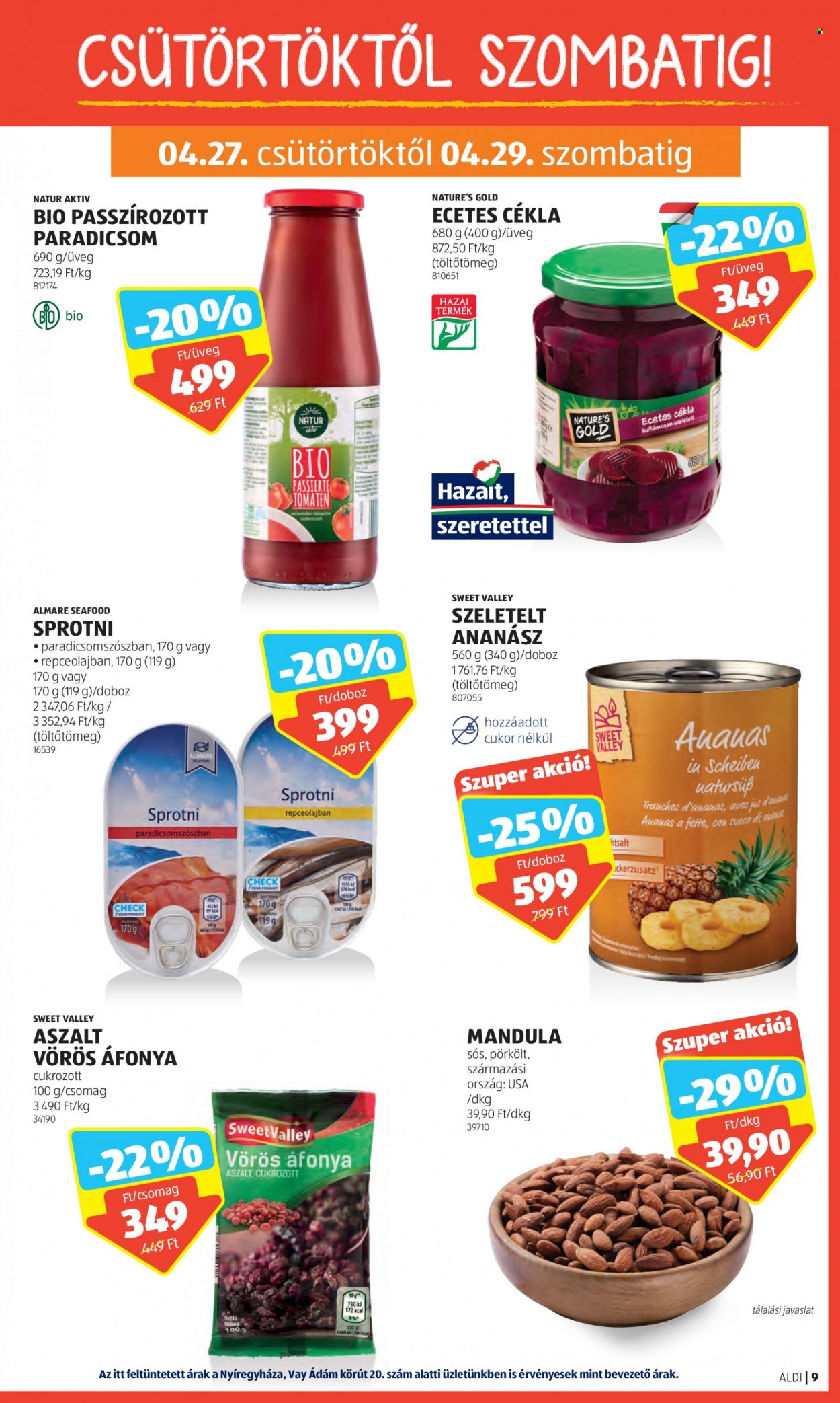 Aldi akciós újságok - 2023.04.27 - 2023.05.03. Oldal 9