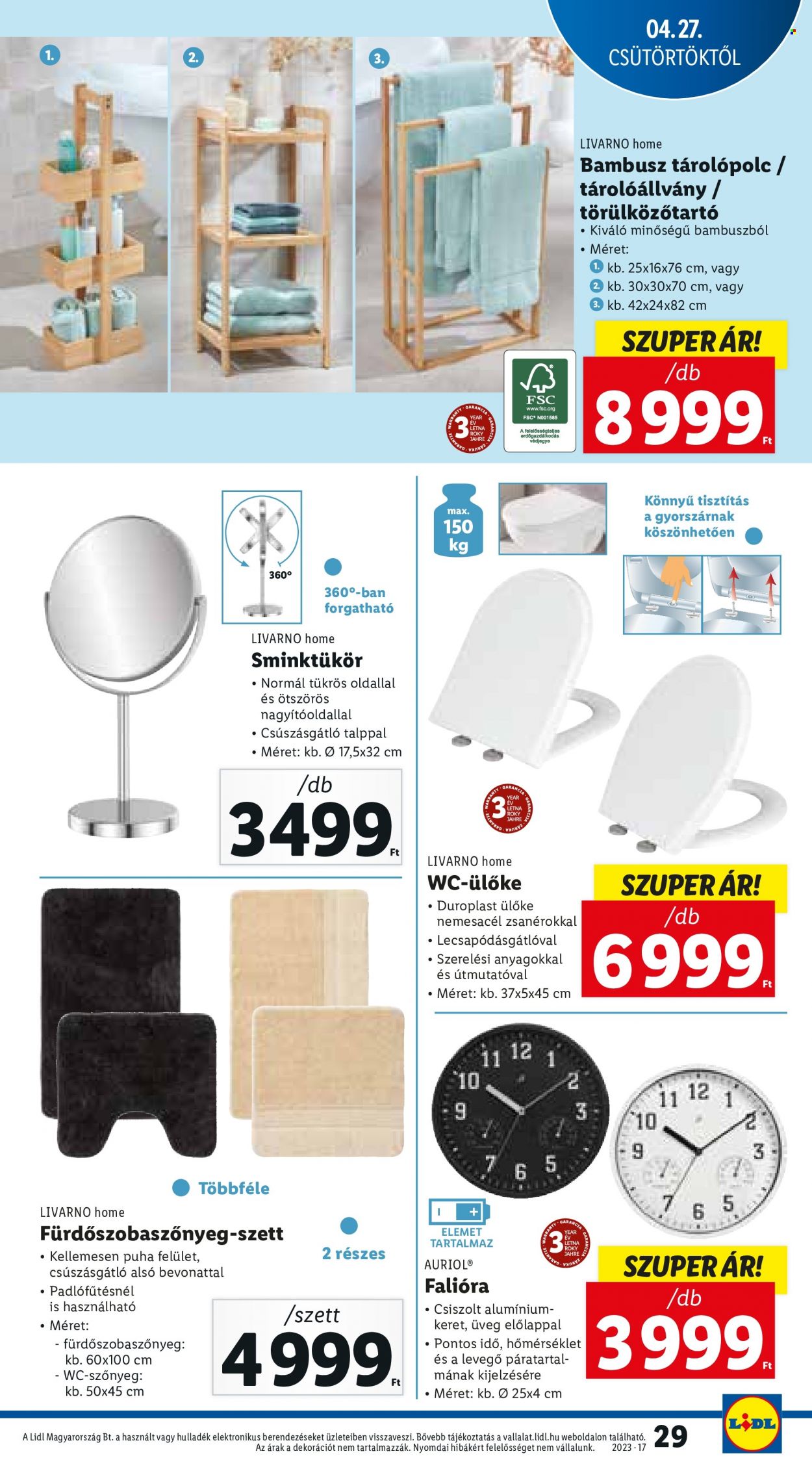 Lidl akciós újságok - 2023.04.27 - 2023.05.03. Oldal 29