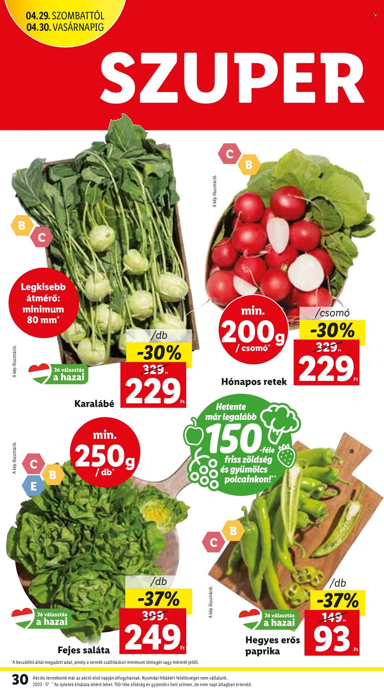 Lidl akciós újságok - 2023.04.27 - 2023.05.03. Oldal 30