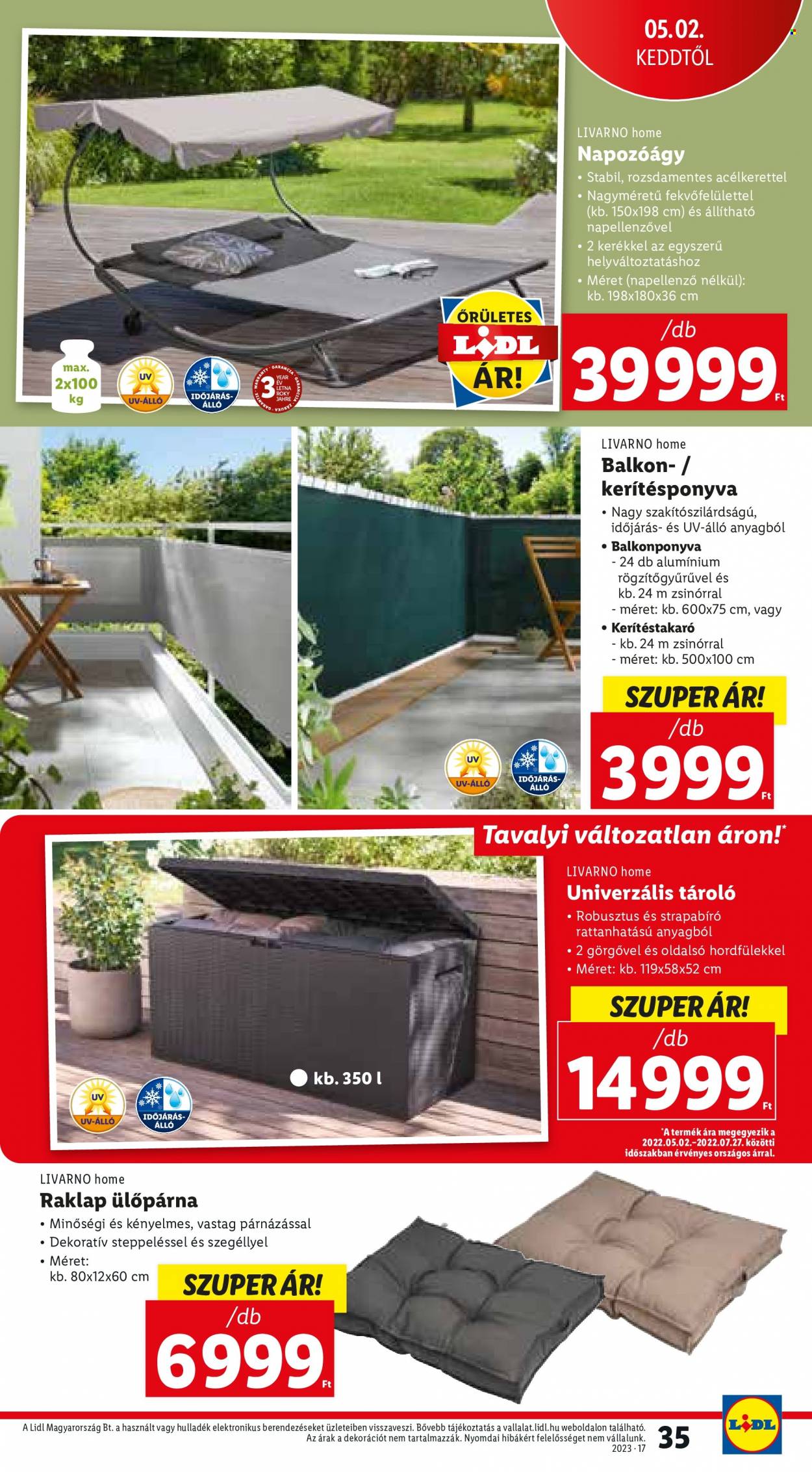 Lidl akciós újságok - 2023.04.27 - 2023.05.03. Oldal 35