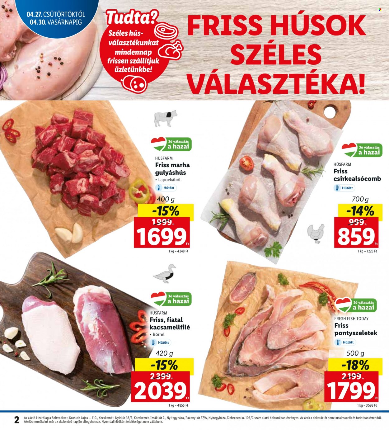 Lidl akciós újságok - 2023.04.27 - 2023.04.30. Oldal 2