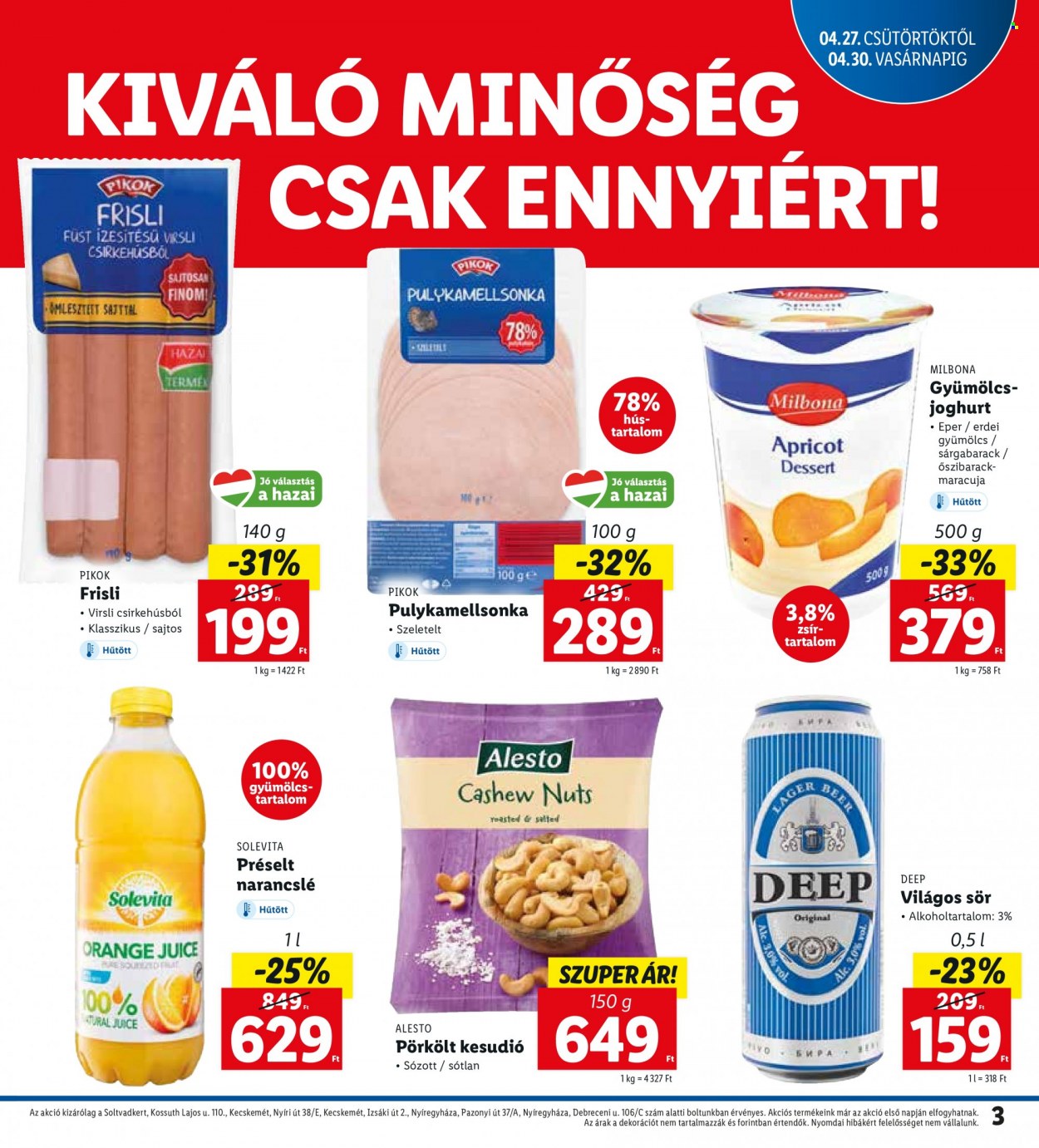 Lidl akciós újságok - 2023.04.27 - 2023.04.30. Oldal 3