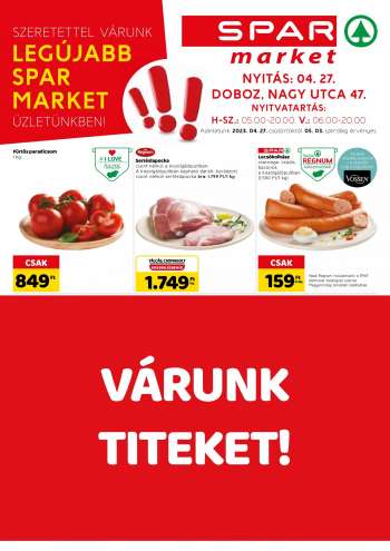 Újság SPAR market - 2023.04.27 - 2023.05.03.