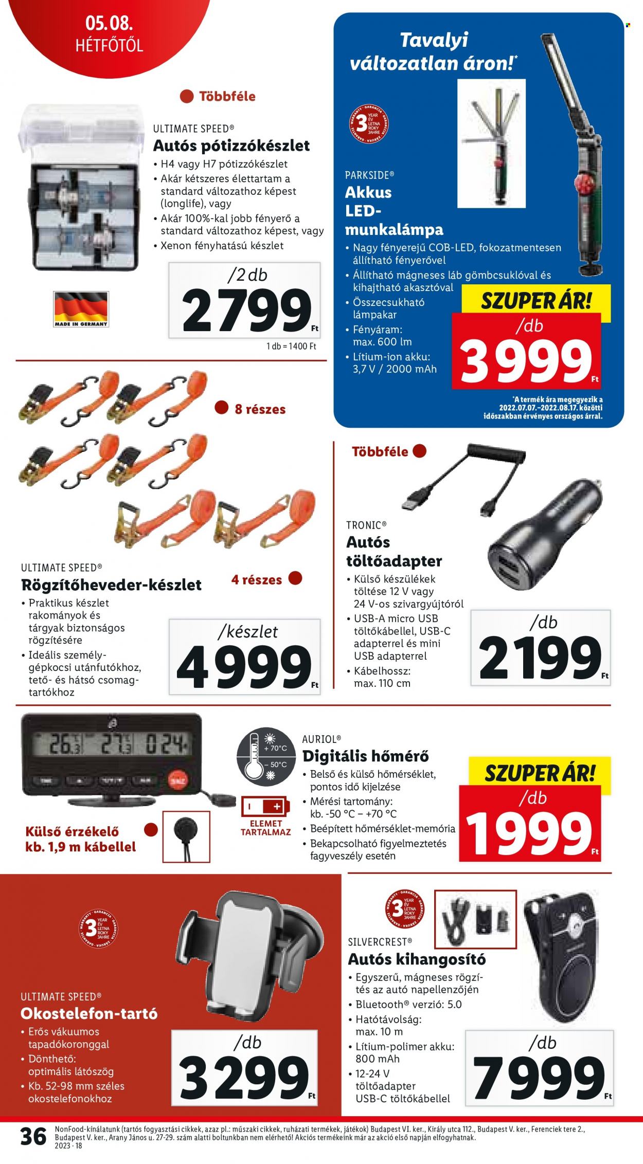 Lidl akciós újságok - 2023.05.04 - 2023.05.10. Oldal 36