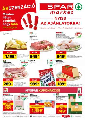 Újság SPAR market - 2023.05.04 - 2023.05.10.