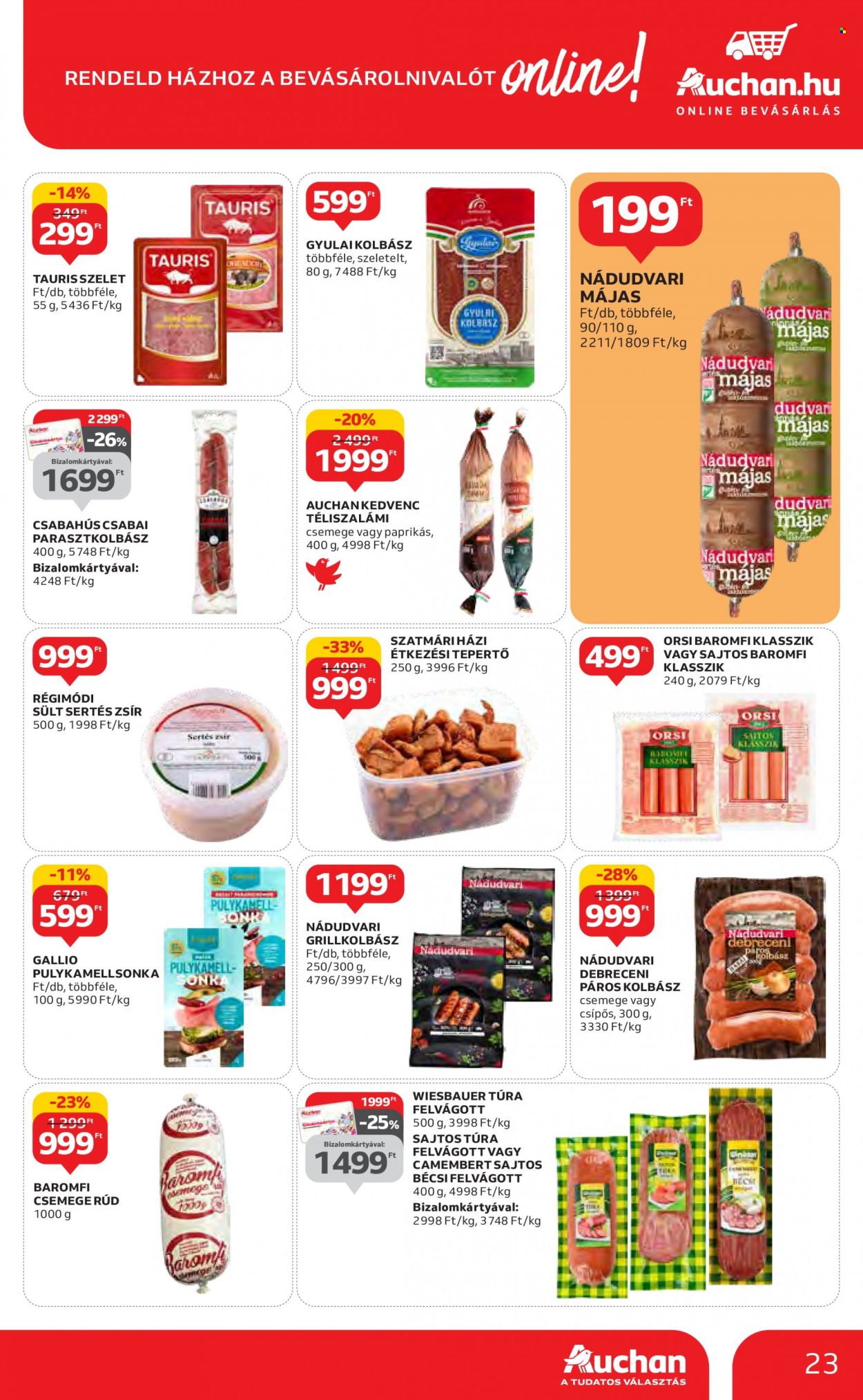 Auchan akciós újságok - 2023.05.04 - 2023.05.10. Oldal 23
