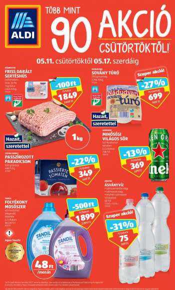 Akciós újság Aldi