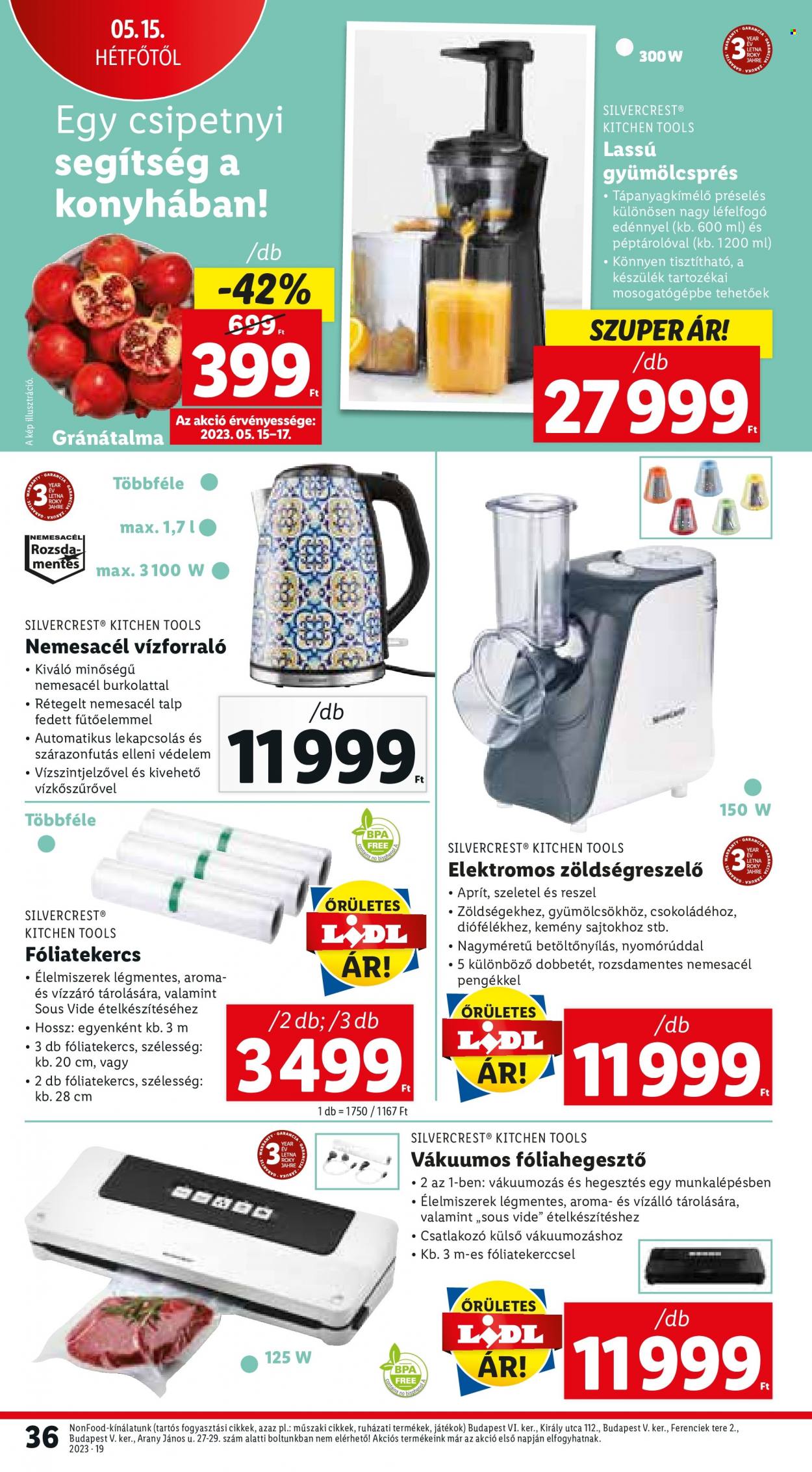 Lidl akciós újságok - 2023.05.11 - 2023.05.17. Oldal 36